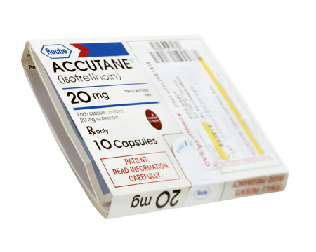 boîte d'Accutane (isotrétinoïne) 20 mg