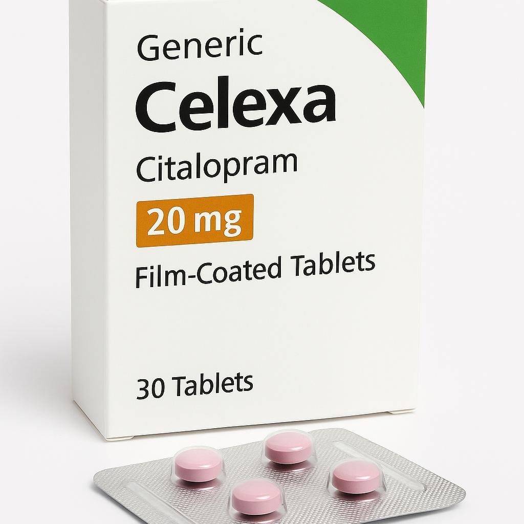 Boîte de Celexa générique (Citalopram) utilisé pour traiter la dépression et les troubles anxieux