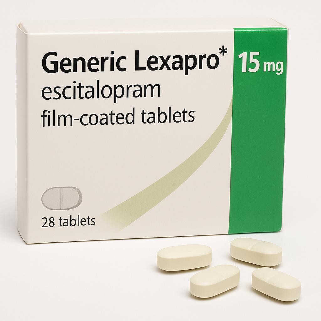 Boîte de Lexapro générique (Escitalopram), antidépresseur ISRS