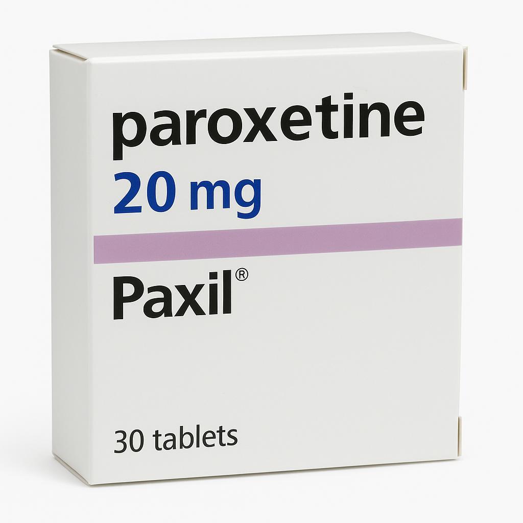 Boîte de Paxil générique (Paroxétine), antidépresseur ISRS