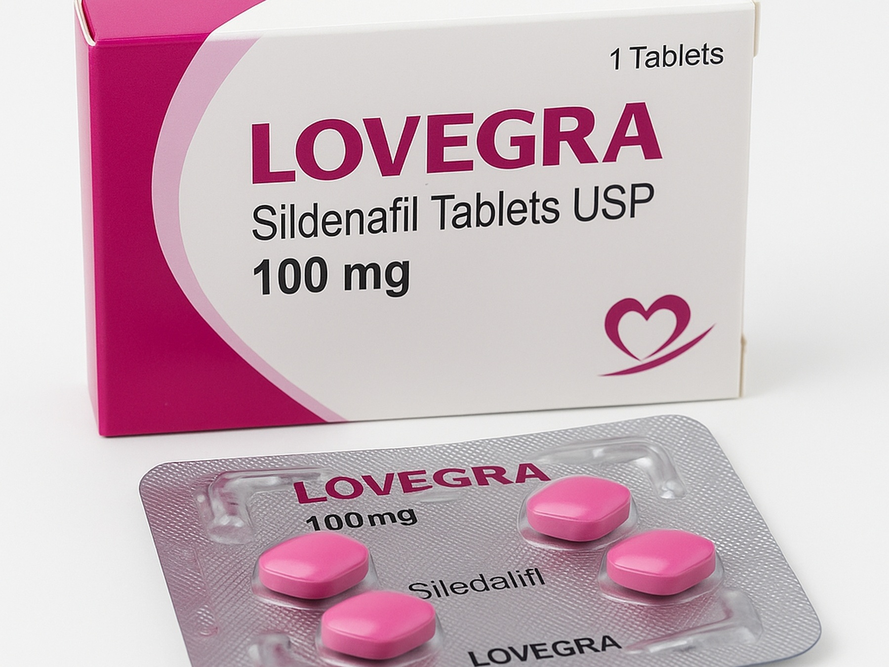 Lovegra 100 mg rosa Tabletten, generisches Viagra für Frauen
